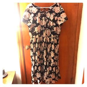 ModCloth Floral MIDI Dress